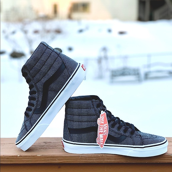 Vans Rare Herringbone Oversized SK8 Hi Top NIB - Picture 5 of 12
